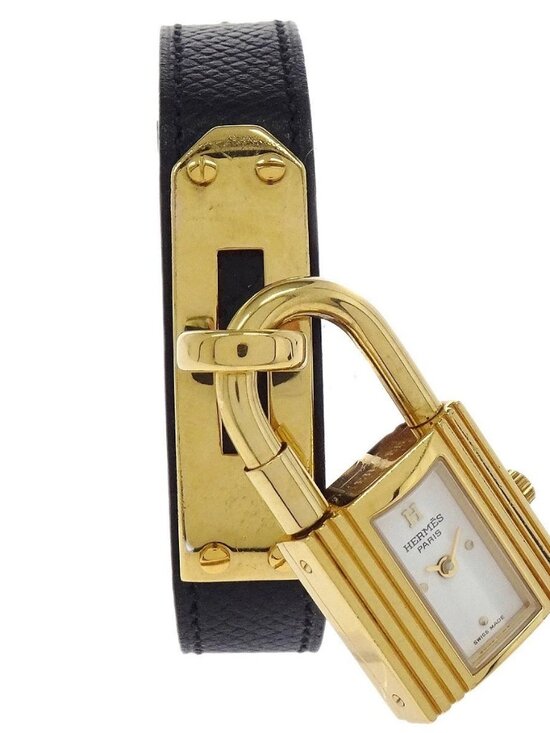 Hermes Kelly Watch Quartz Watch Black □D 178003 main image 10